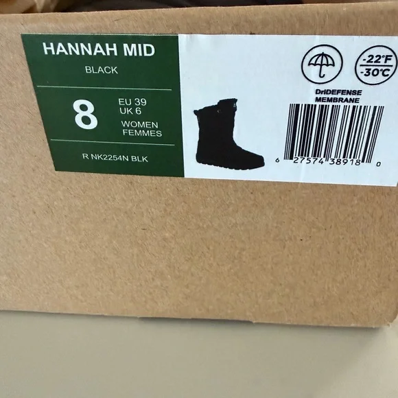 Kamik Hannah Mid Black Winter Boot - Women's - Picture 2 of 5